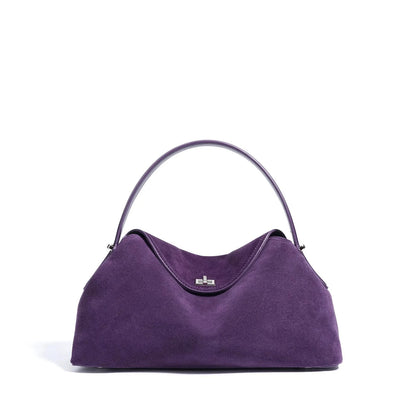 Luxury Suede Cowhide Leather Shoulder Bag