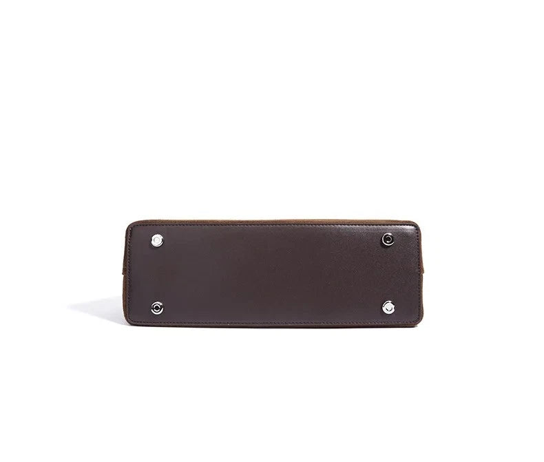 Luxury Suede Cowhide Leather Shoulder Bag