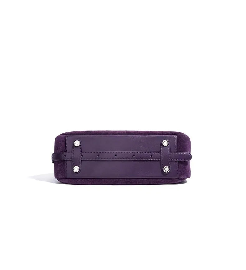 Luxury Suede Cowhide Shoulder Bag