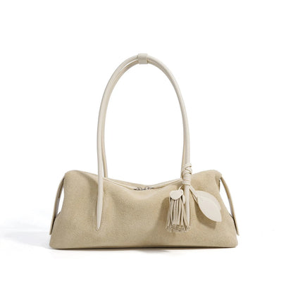 Luxury Suede Leather Crossbody Shoulder Bag