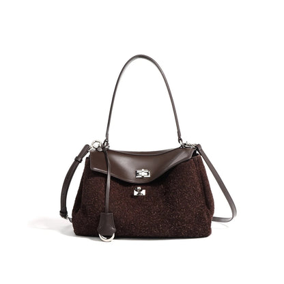 Women’s Frosted Cowhide Shoulder Bag