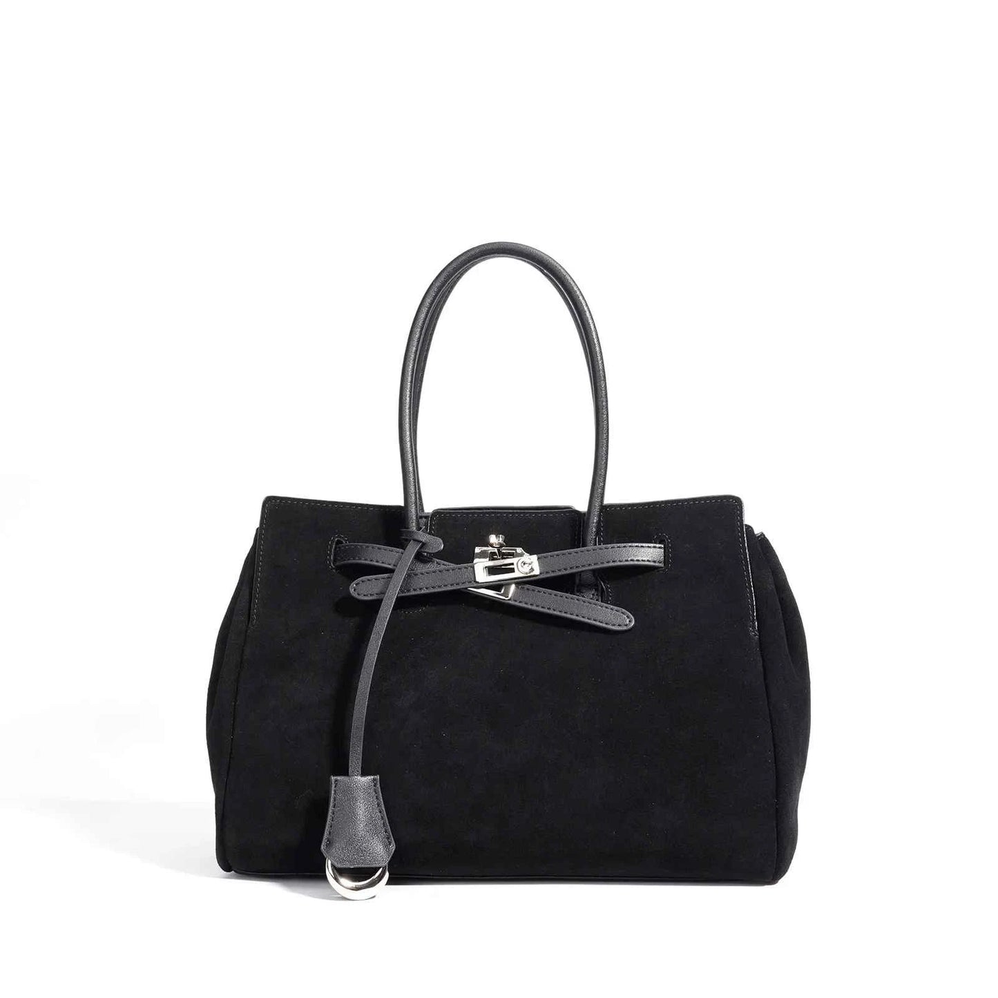 Women's Genuine Suede Leather Tote Handbag Crossbody Bag Office bag